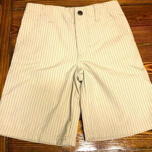 Quicksilver Boys Light tan and Black pin striped Shorts Size S